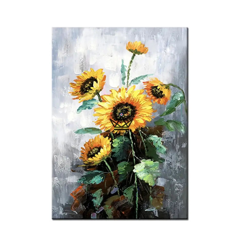 Ölgemälde auf XXL-Leinwand - Floral Burst – Ansicht 8