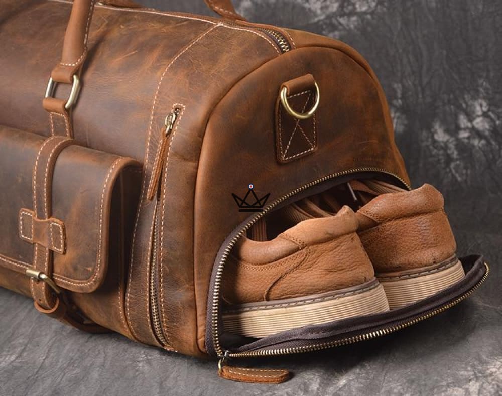 Bolso de viaje de cuero vintage - HORSE - vista 7