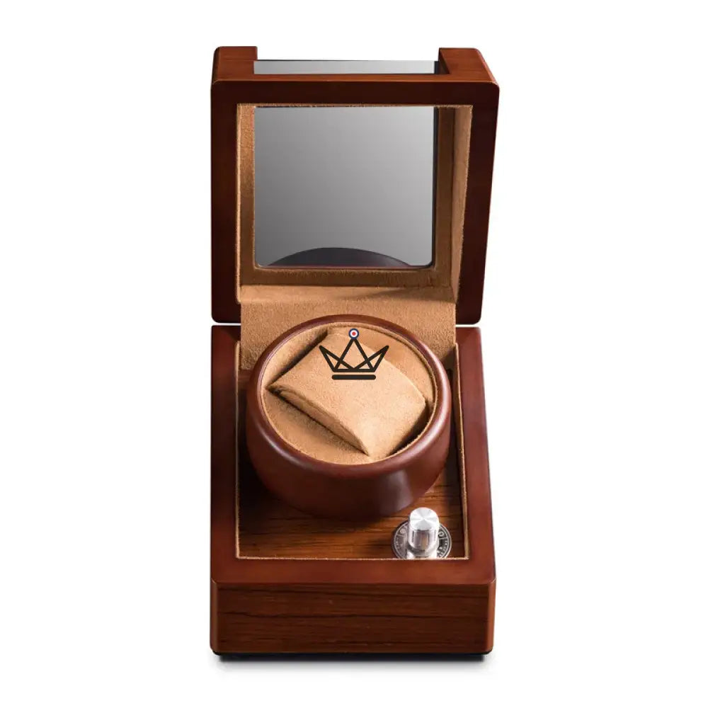 RUSTIC HERITAGE Automatic Watch Winder — Refined Wood, 3 Configurations, 5 Modes — view 4