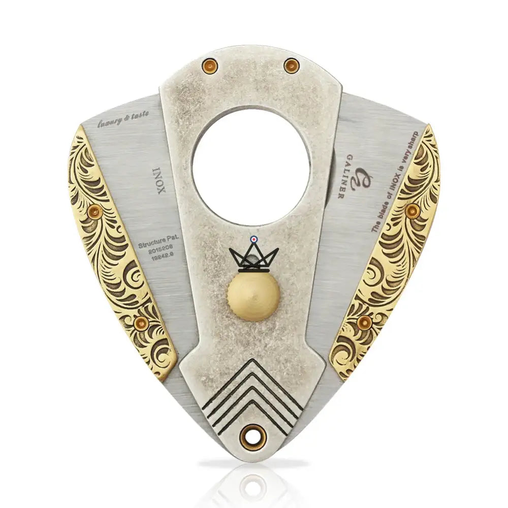 Coupe-Cigare Nyfe Heritage — Guillotine Double Lame Acier Inoxydable, Finition Or & Argent, 58 Ring Gauge, Coffret Élégant Inclus — image 8