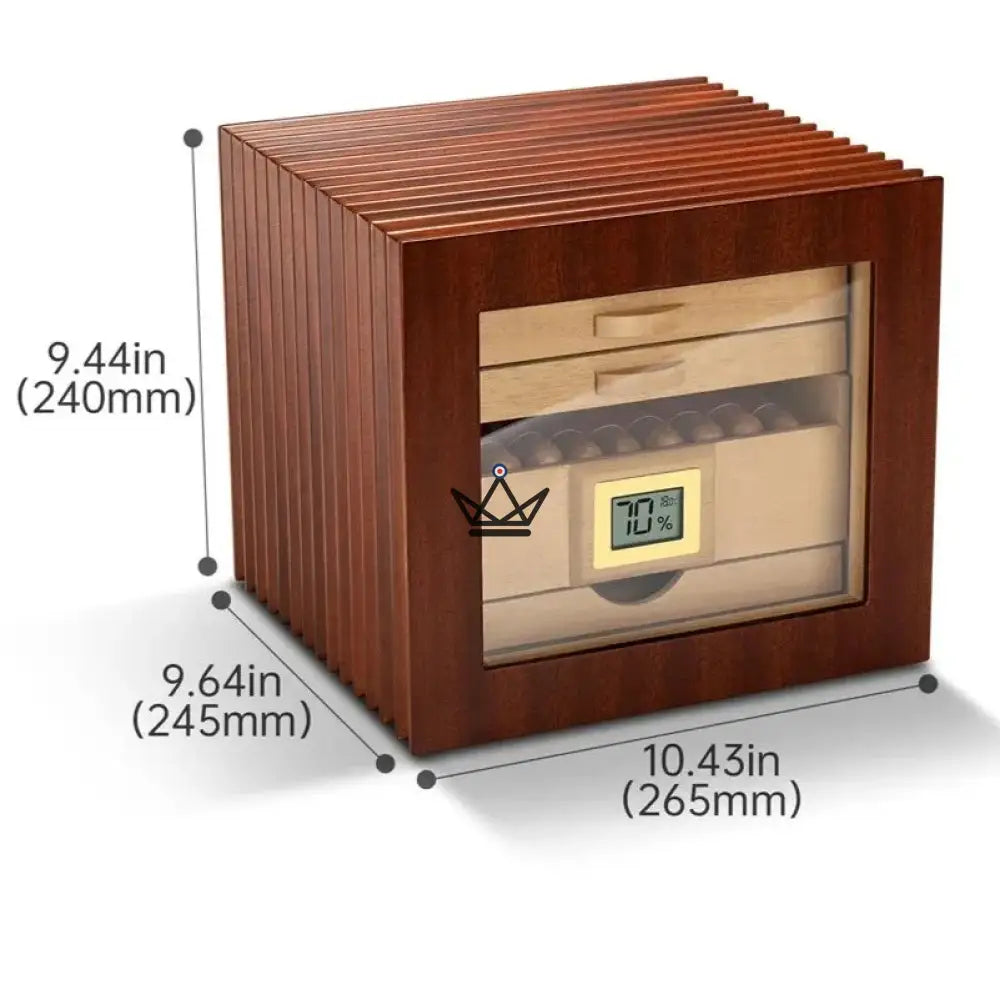 Ariston Edition Cigar Humidor — cedar, multi-drawer, gold hinges, 55 or 115 cigars — view 14