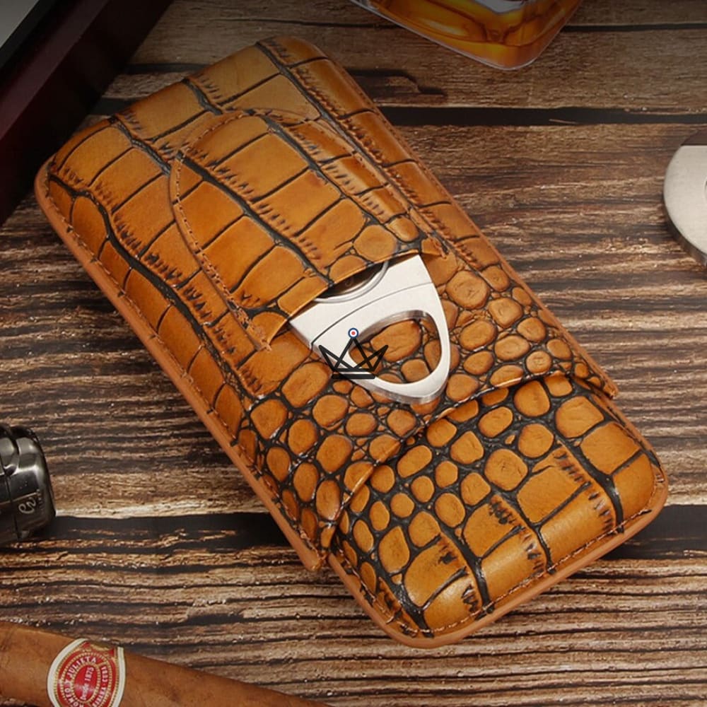 Funda de cigarro de cuero con cortador de cigarro - Bestia - vista 12