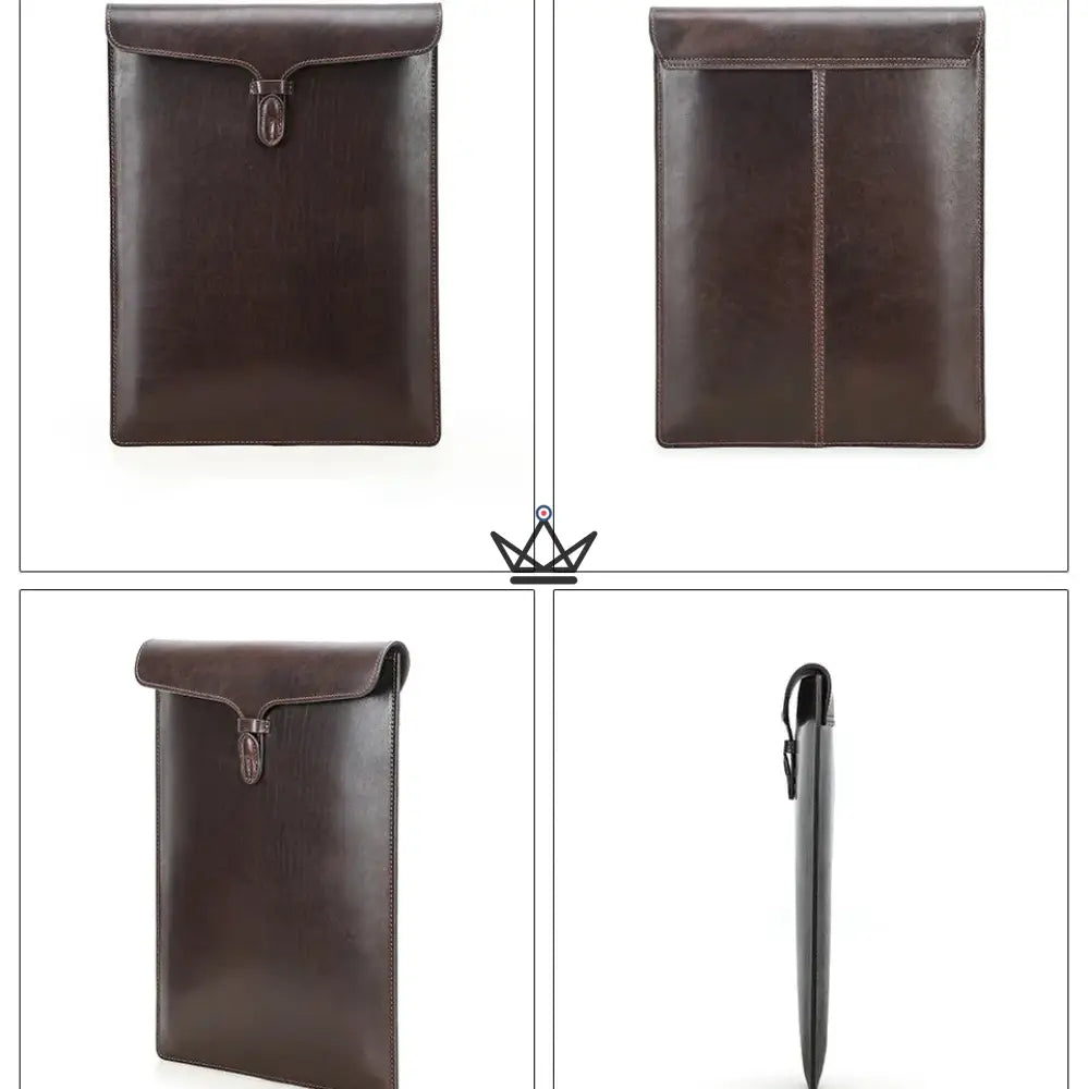 Customisable Leather Macbook Sleeve 13" to 15" - Traveller CONSULAT — view 6