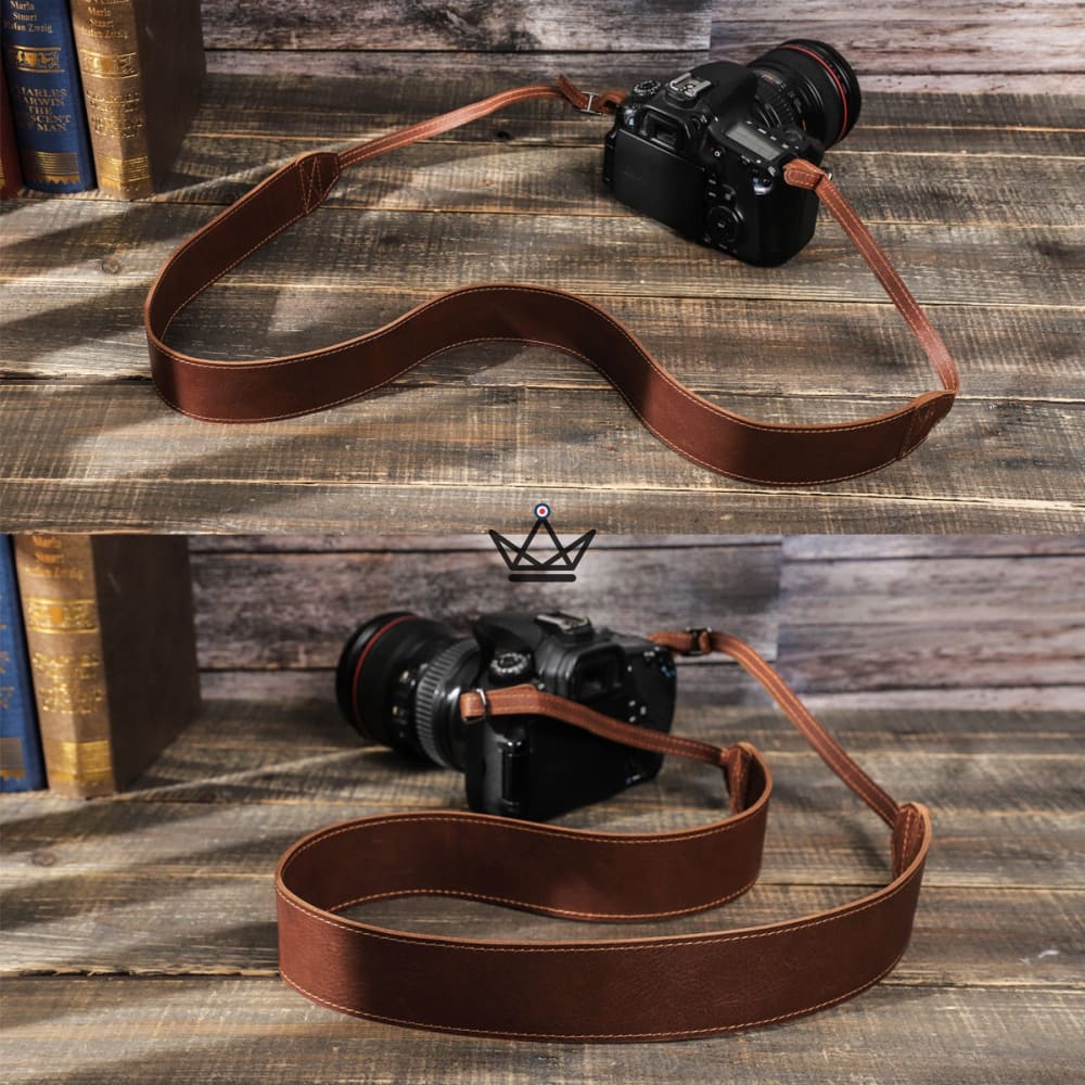 Customizable Leather Camera Strap - Voyageur Nomade — view 7