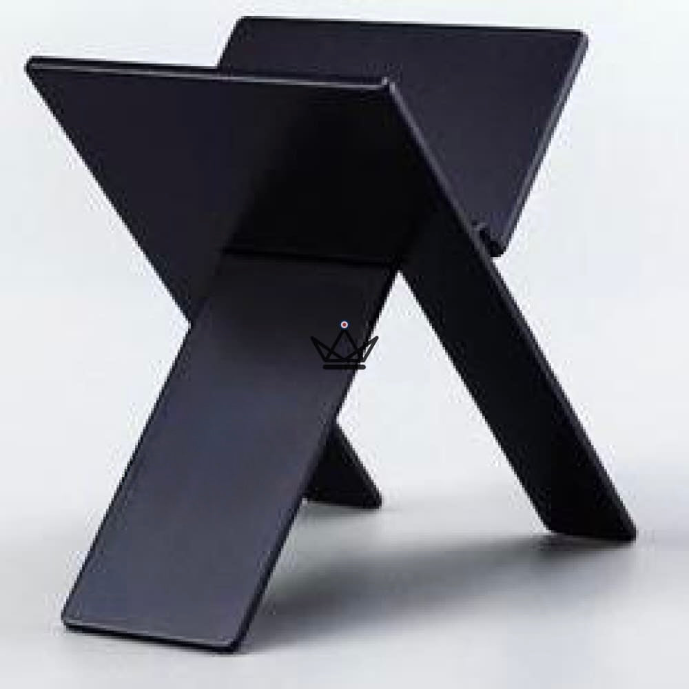 Cigar holder SPLIT — brushed stainless steel, foldable | Black & Silver — view 3