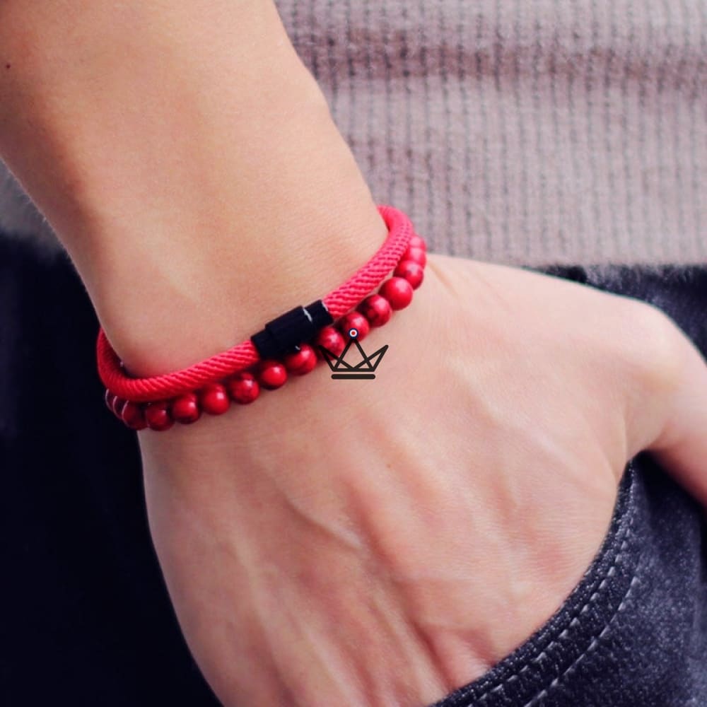 DUO ELEMENTARY STONE Pack - Cord & Onyx Bracelet - 9 Colors — view 1