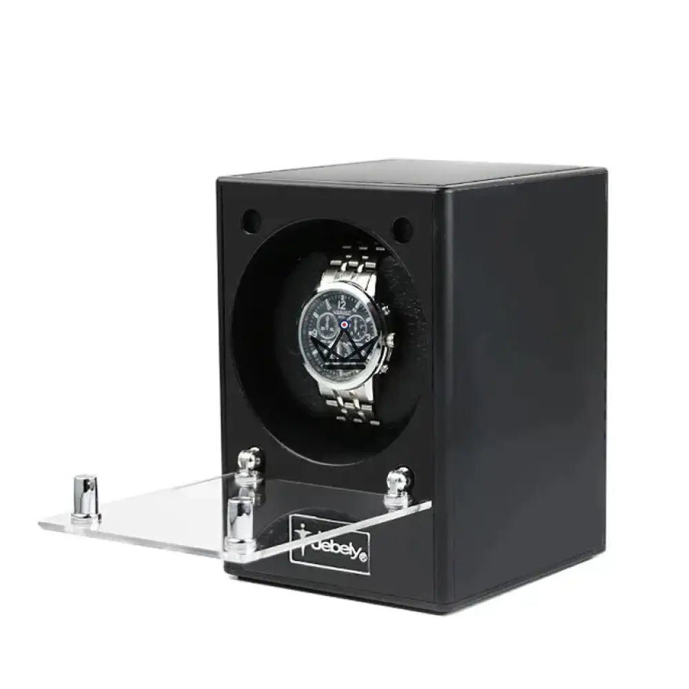 JEBELY INDUCTION Automatic Watch Winder — Wireless Charging, Stackable, Glass Front — view 2