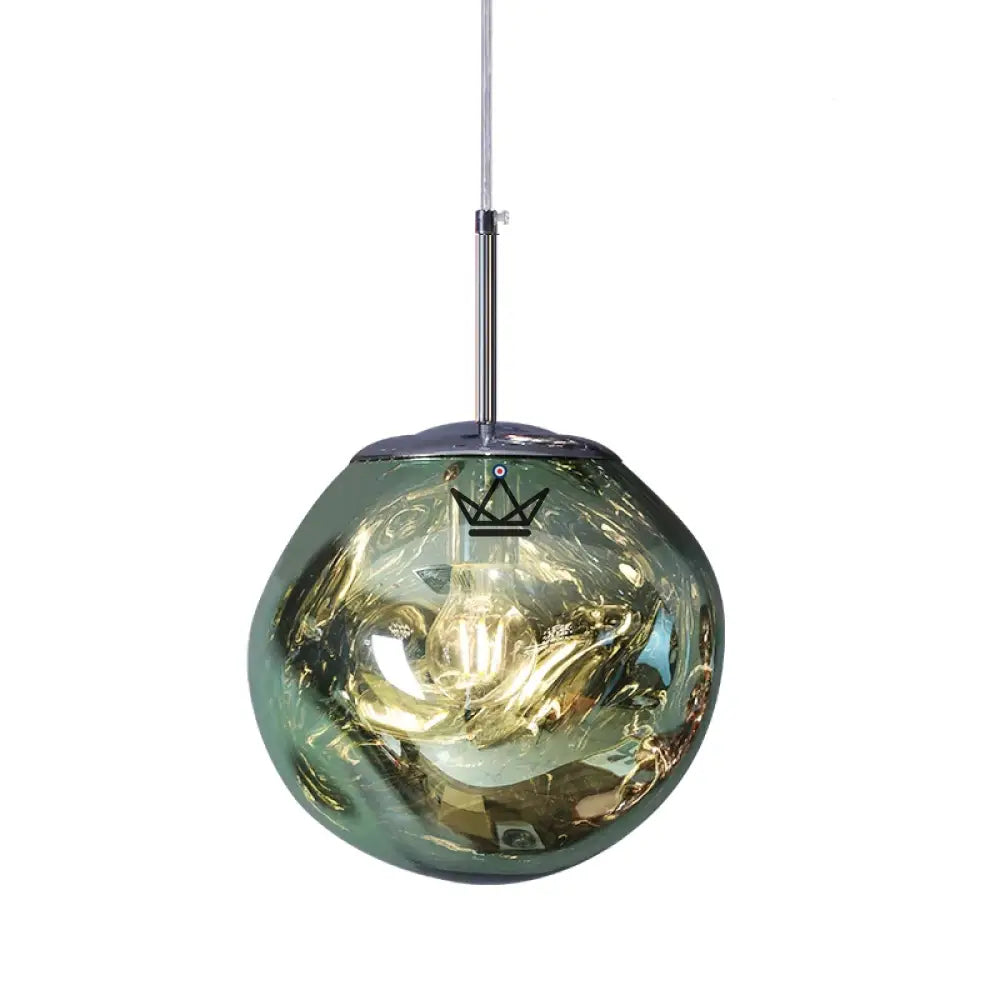 Colgante Chandelier Iluminación - Melt - Verde / 15cm
