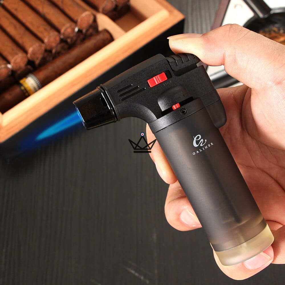 Beginner Cigar Pack FUMI NOVICE — Torch Lighter + Cutter + Ashtray | Yellow or Black — view 3
