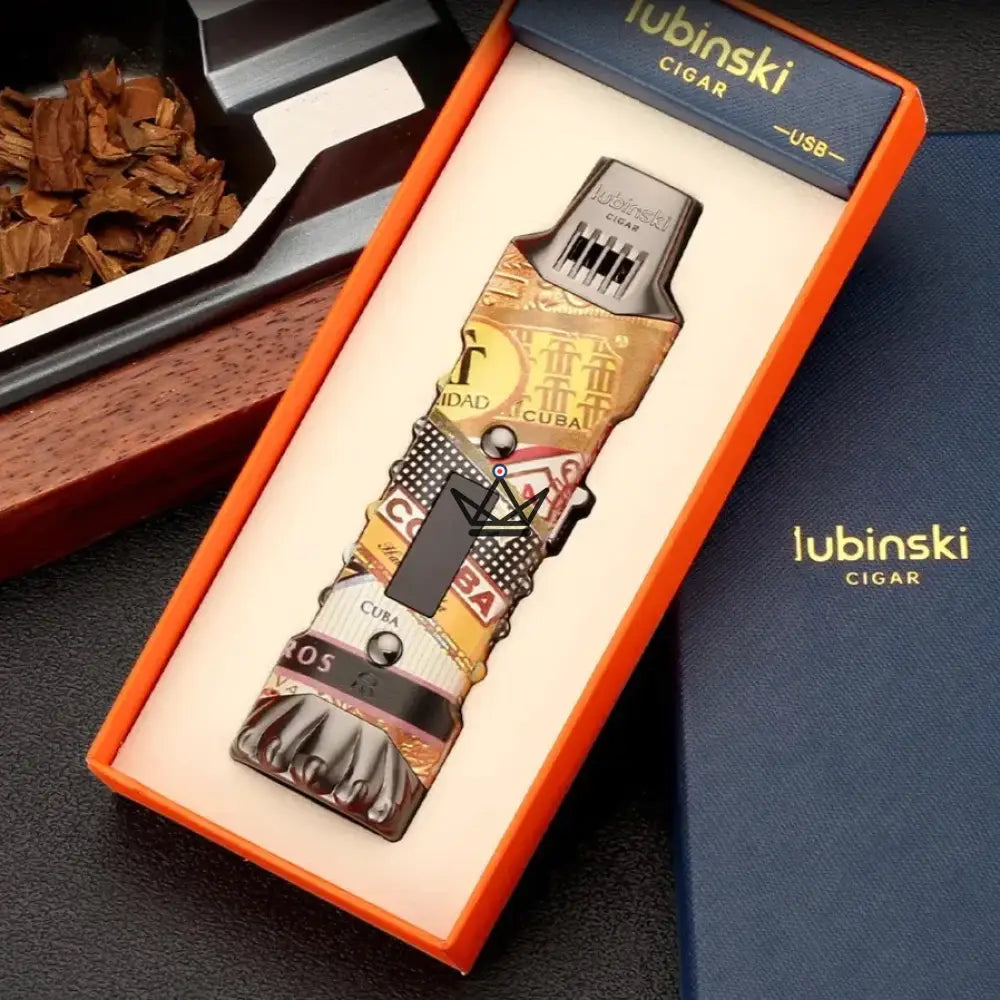 Encendedor de cigarros MAESTRO EDITION — llama jet + arco eléctrico USB, LED UV, 3 diseños Encendedor de cigarros MAESTRO EDITION — llama jet + arco eléctrico USB, LED UV, 3 diseños
