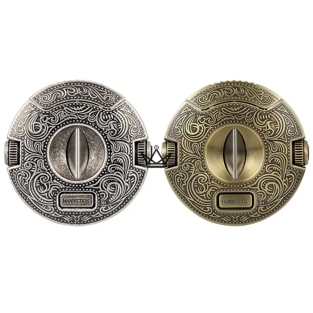 Coupe-Cigare Circulaire Heritage Edition — Acier Inox, 62 x 62 x 15 mm, Poinçons 9 mm & 8 mm | Or Vintage ou Gris Original — image 7