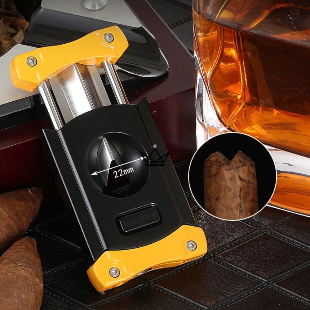 Luxuriant Cigar Cutter — V-Cut & Integrated Punch, Premium Alloy, 3 Colors | Cigar Gift Box Included — view 2