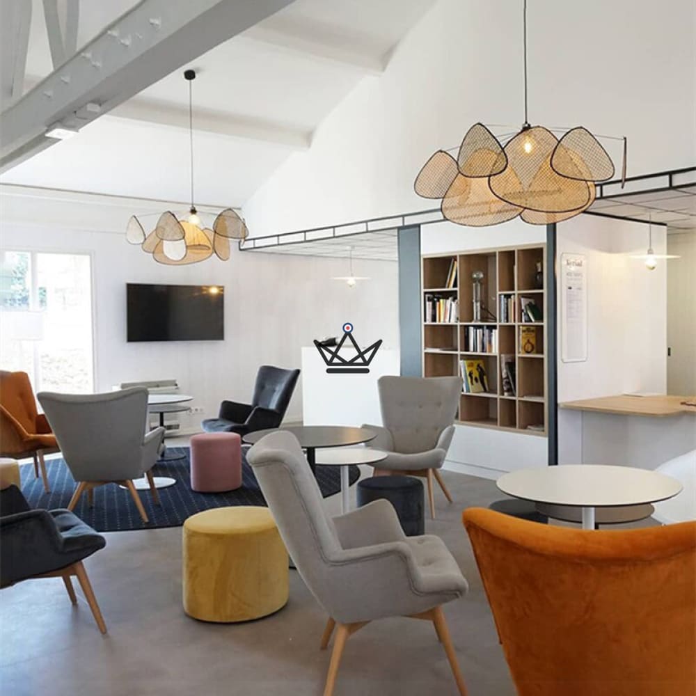 Chandelier suspension Lighting - Screen Rattan — view 13