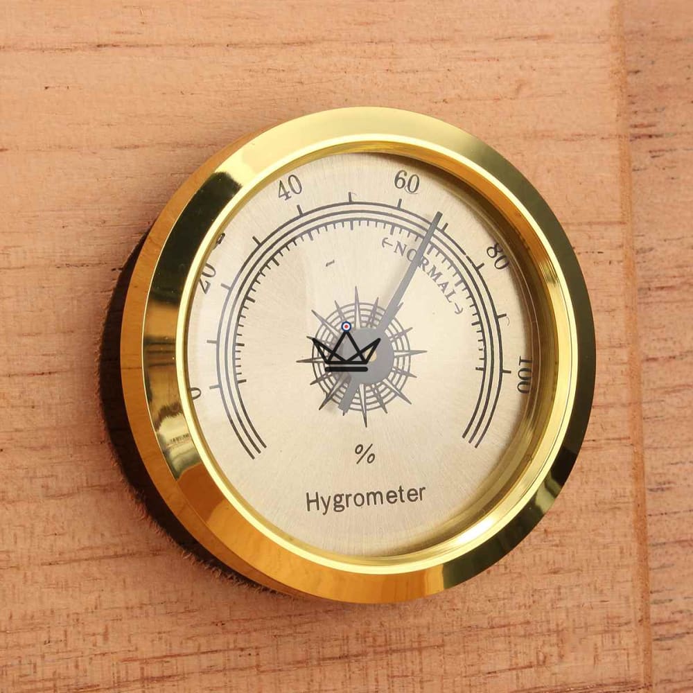 Zigarrenhumidore BLACK WOOD — Zedernholz, 20 Zigarren, Hygrometer & Befeuchter – Ansicht 3