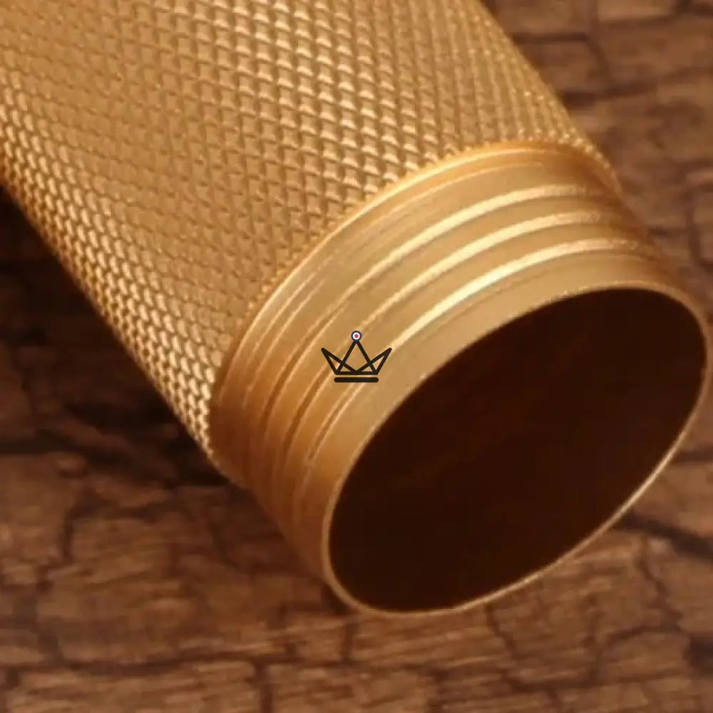 Zigarrenetui AURORA ZAMAK – Zamak-Legierung, 17,5 × 2,5 cm, hermetischer Verschluss | Gold · Schwarz – Ansicht 6