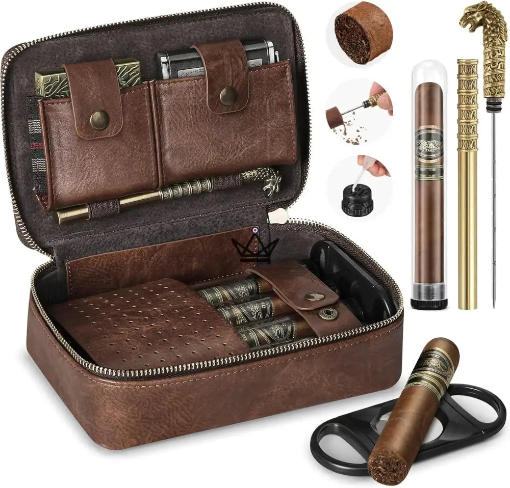 Viajes cigarro humidor y accesorios - Magyars Crystal Viajes cigarro humidor y accesorios - Magyars Crystal