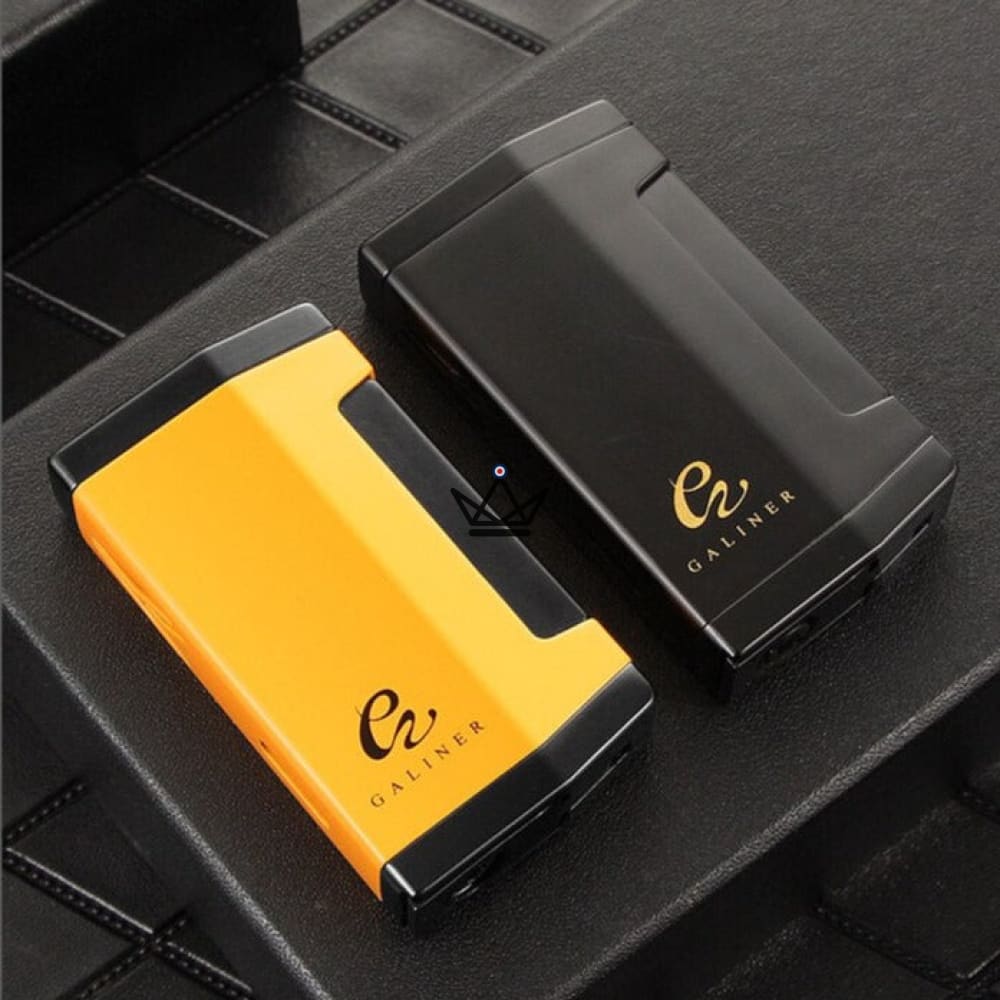 GOLDYR Taschenlampenfeuerzeug — 2 Flammen, 9 mm Locher, Hochglanz | Sammler-Geschenkbox – Ansicht 3