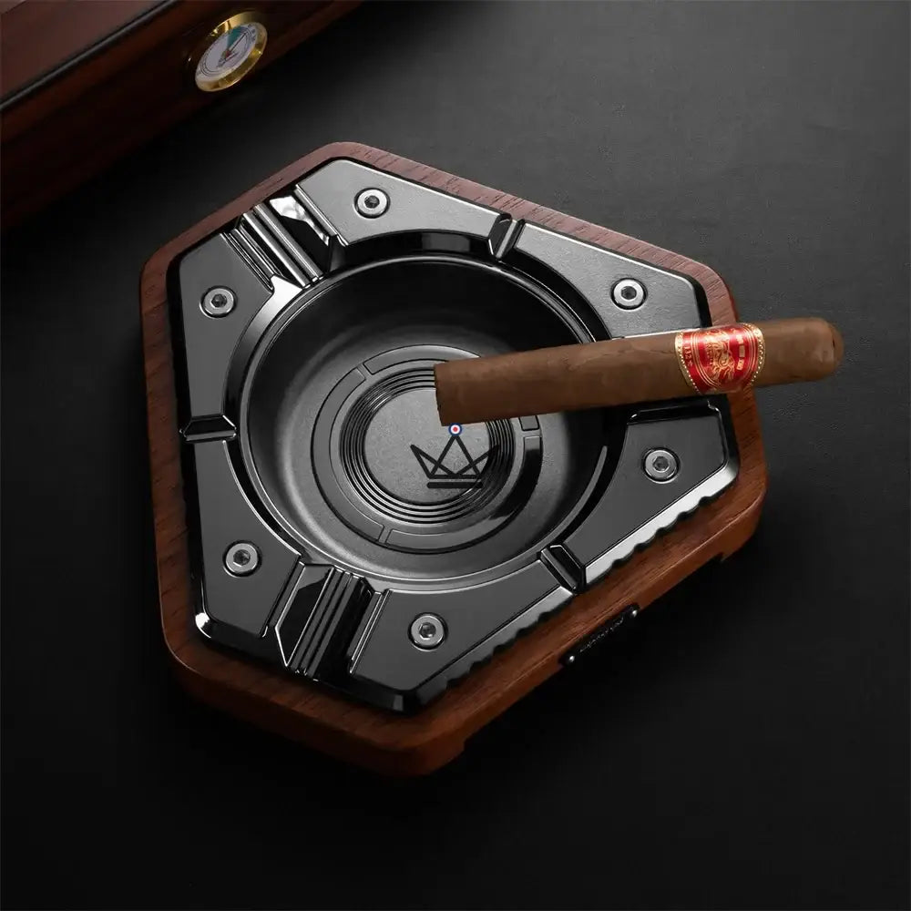 Cigar ashtray - Valor Edition — Glossy Black - Valor Obsidian