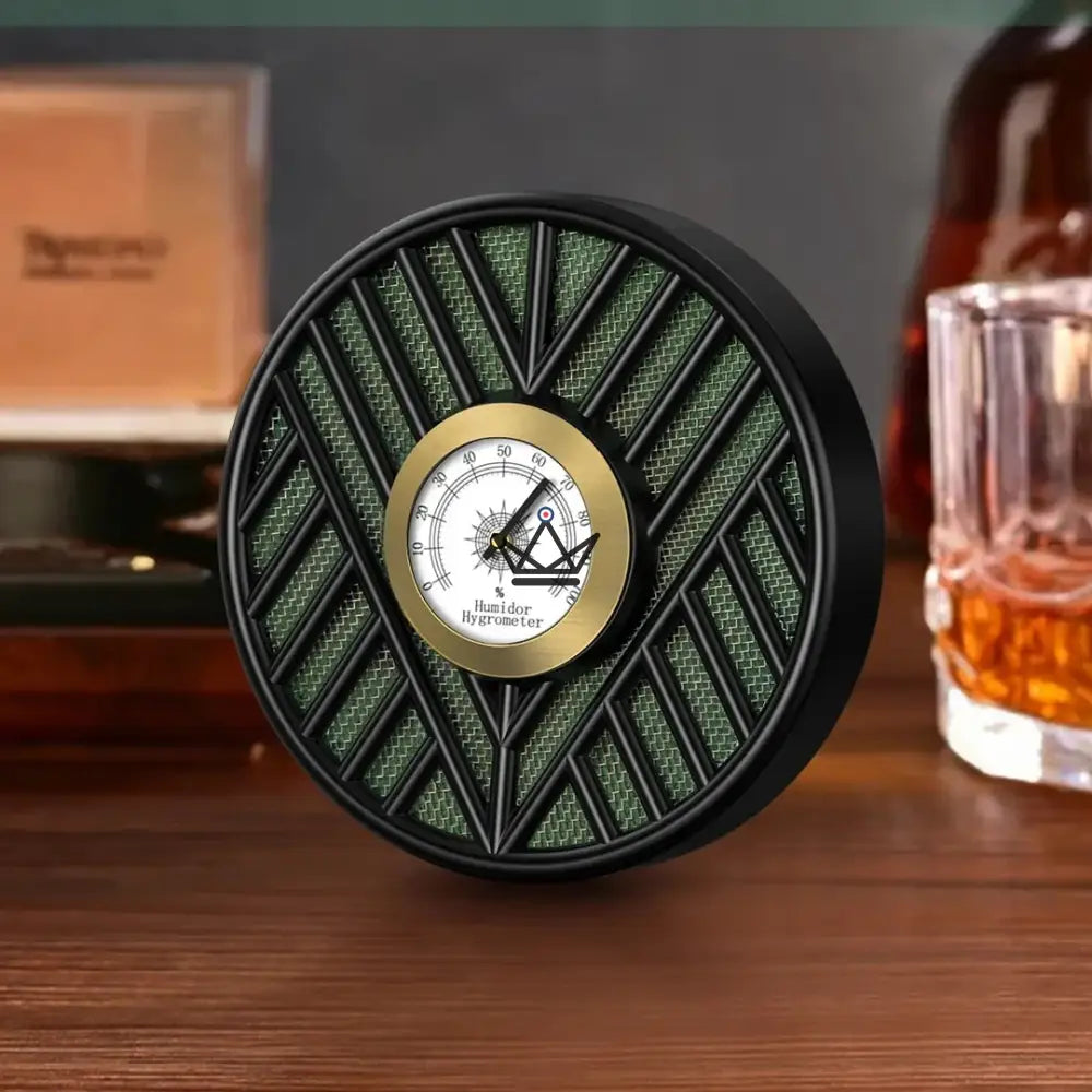 Humidor OASIS VORTEX con higrómetro — Accesorio magnético, 9,5 cm | Humidor de cigarros Humidor OASIS VORTEX con higrómetro — Accesorio magnético, 9,5 cm | Humidor de cigarros