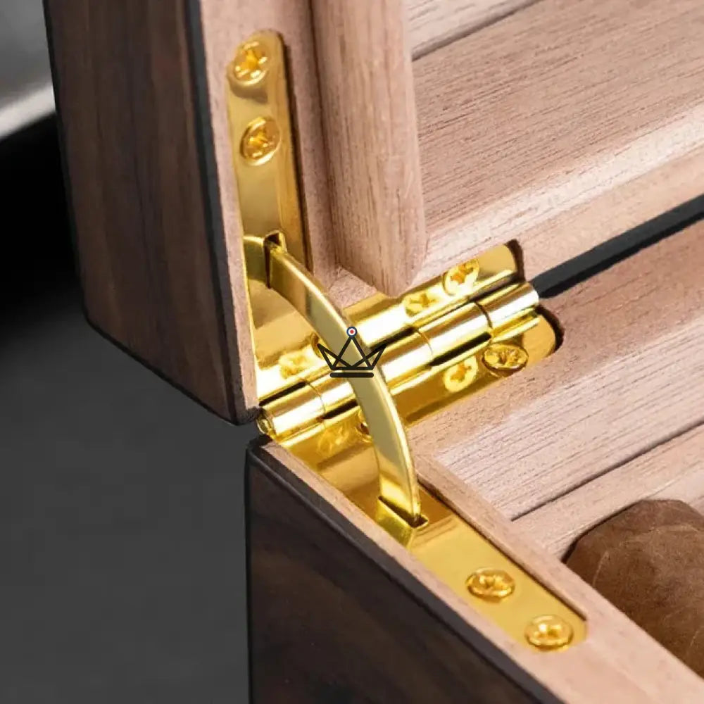 Elegancia Vision Humidor — Spanish Cedar, Glass Top, 55 Cigars, Digital Hygrometer, 4 Finishes — view 11