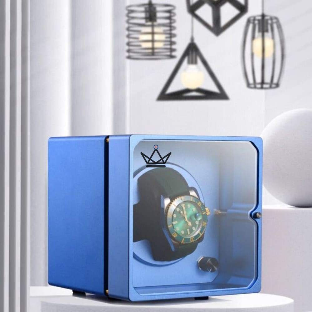 Automatic Watch Winder PRODIGY — Brushed Aluminum, 4 Modes, Modern Design — view 9