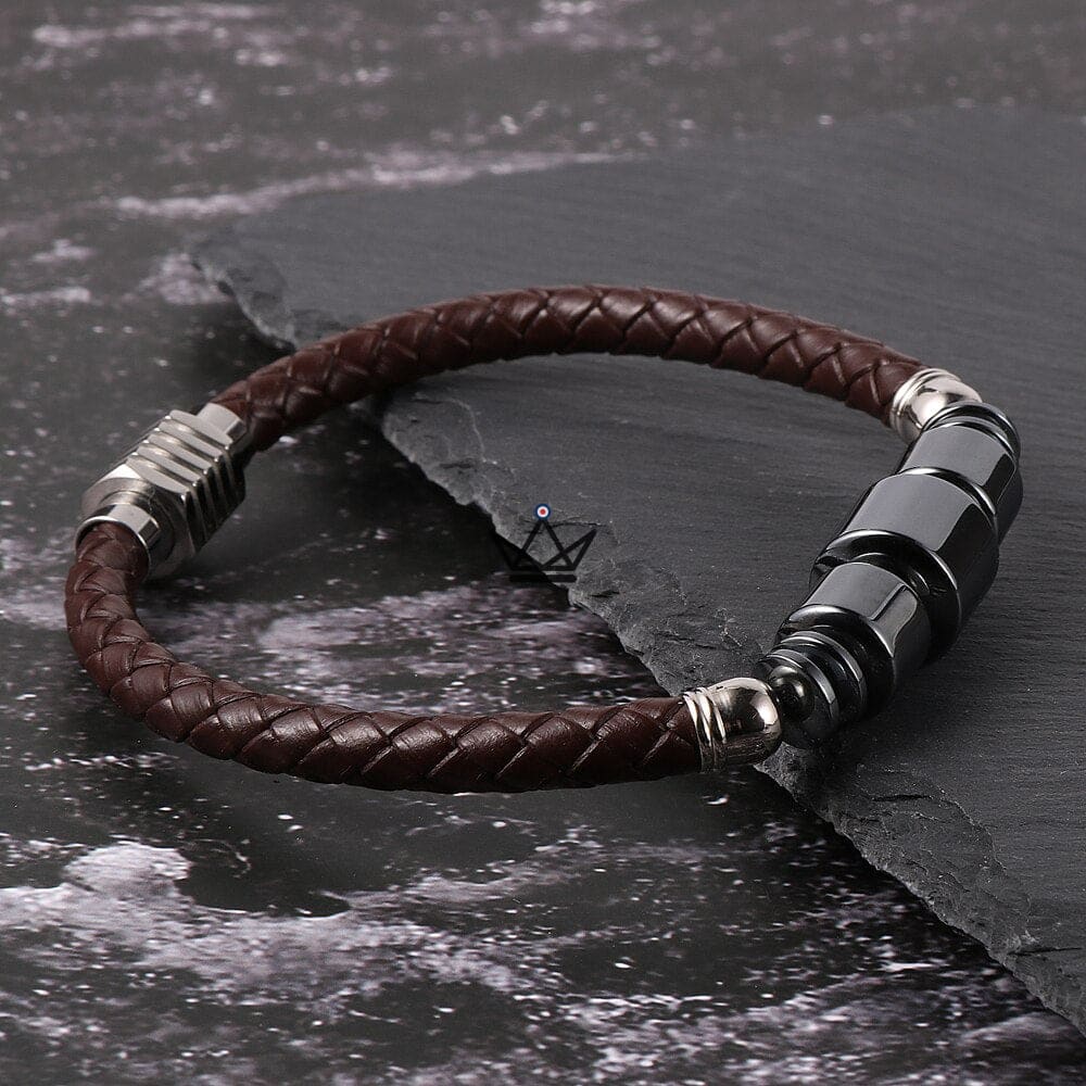 Armband Titan – Rindsleder & Titanmodule – 4 Kombinationen – Ansicht 10