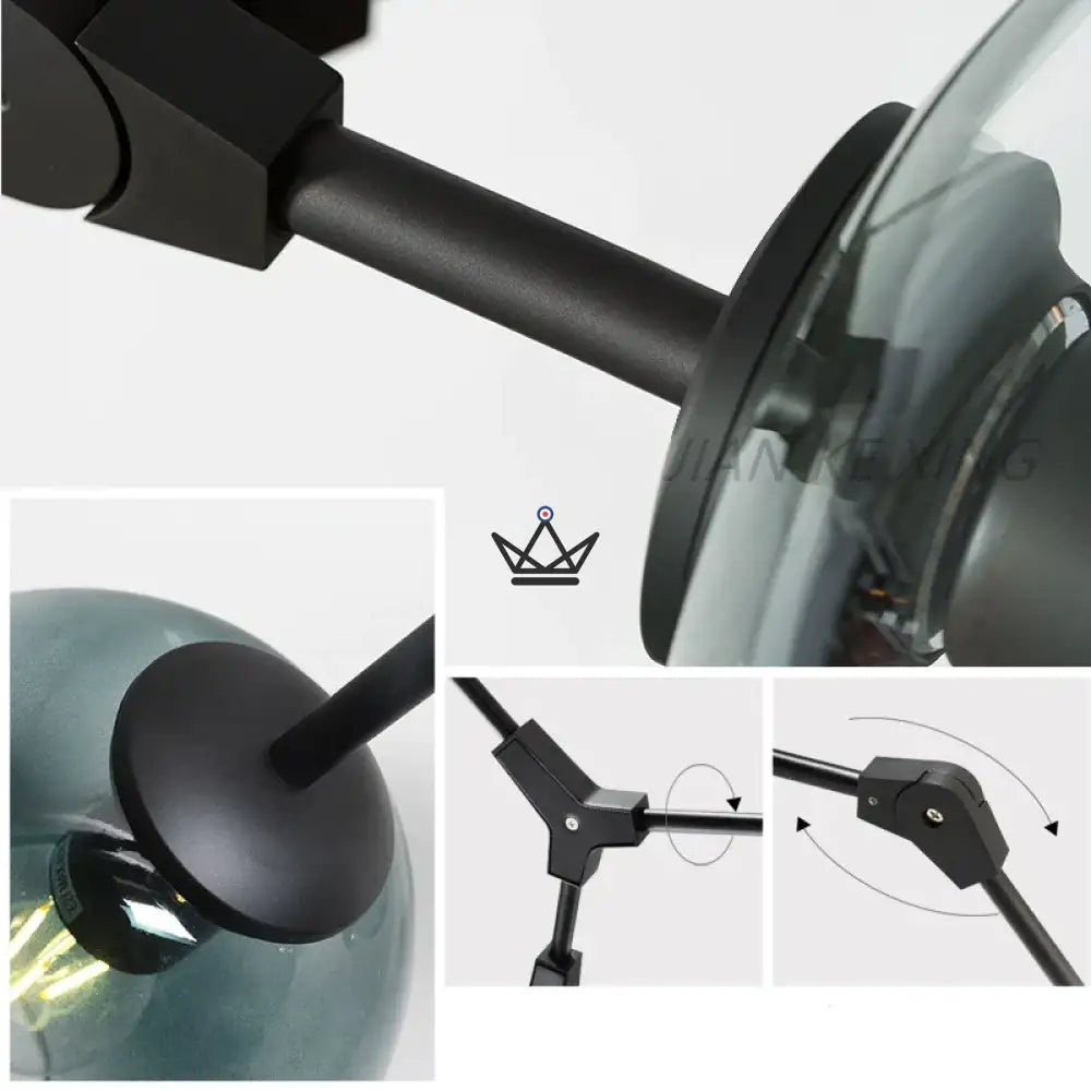 Replacement globe for Branching Bubble ceiling chandelier - ECLAT BUBBLE — view 8