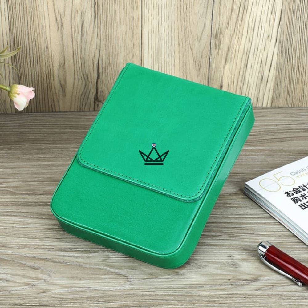 Customizable Luxury Leather Fountain Pen Case - Voyageur Magnus — view 12