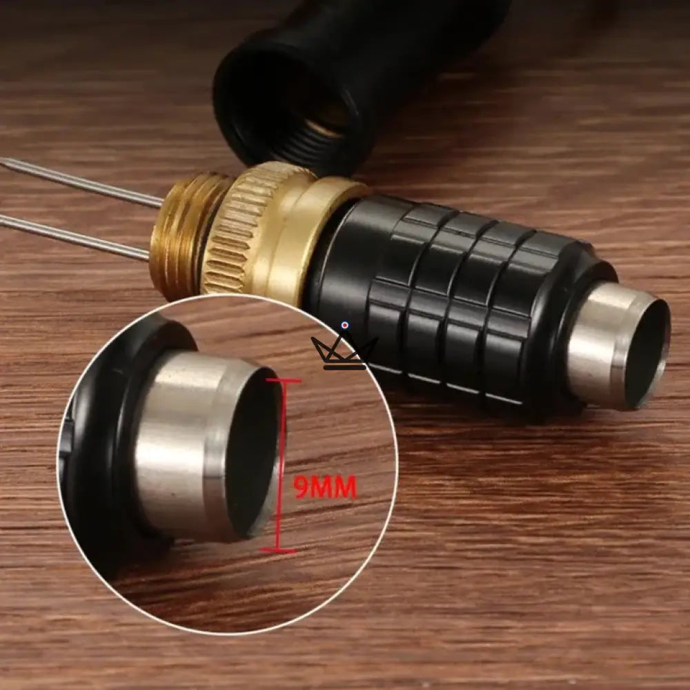 PRESTIGE ELEGANCE Cigar Punch — Stainless Steel, 9 mm Punch, Cigar Holder & Keychain | Timeless Black or Classic Gold — view 7