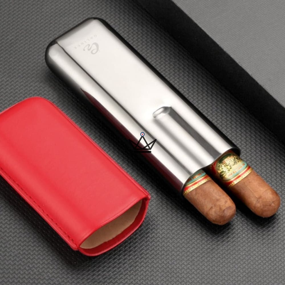 Caja de Cigarro de cuero - Elite de Savoy - Rojo