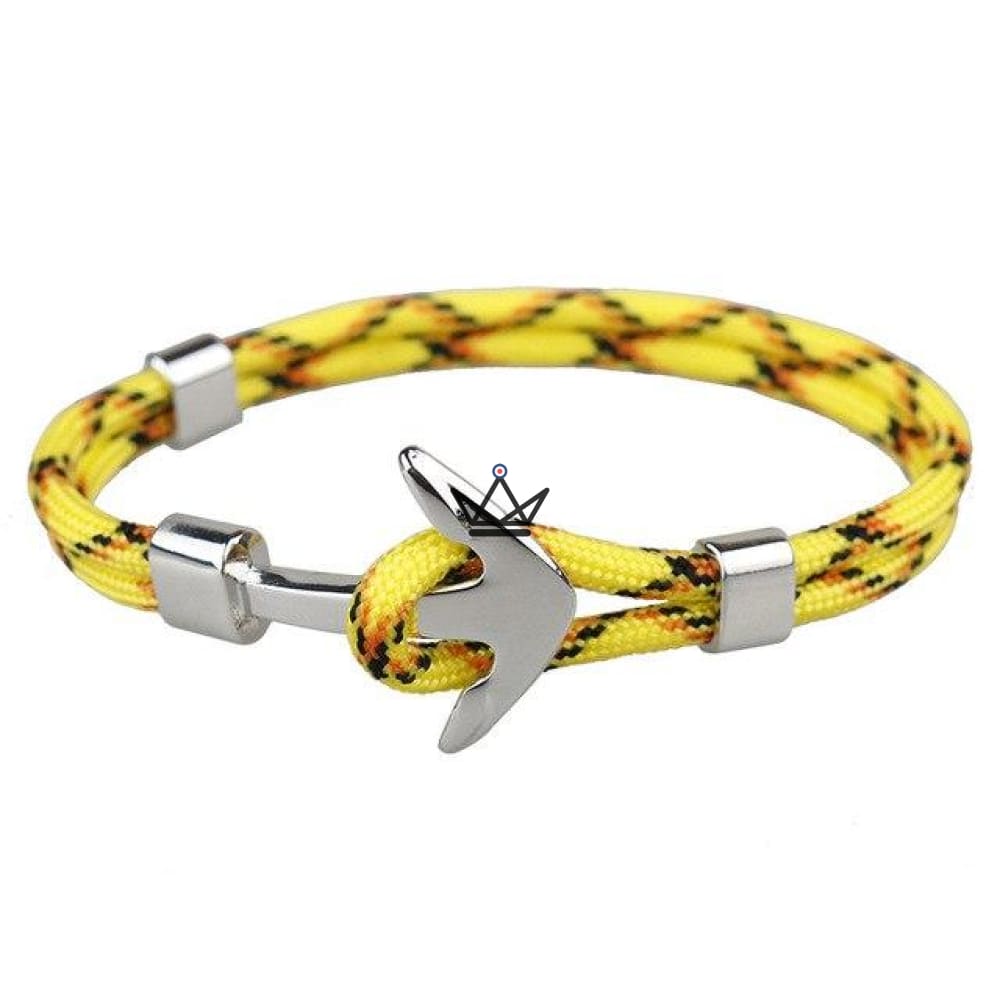 Armband Poseidon – Versilberter Anker – 10 Farben – Ansicht 11
