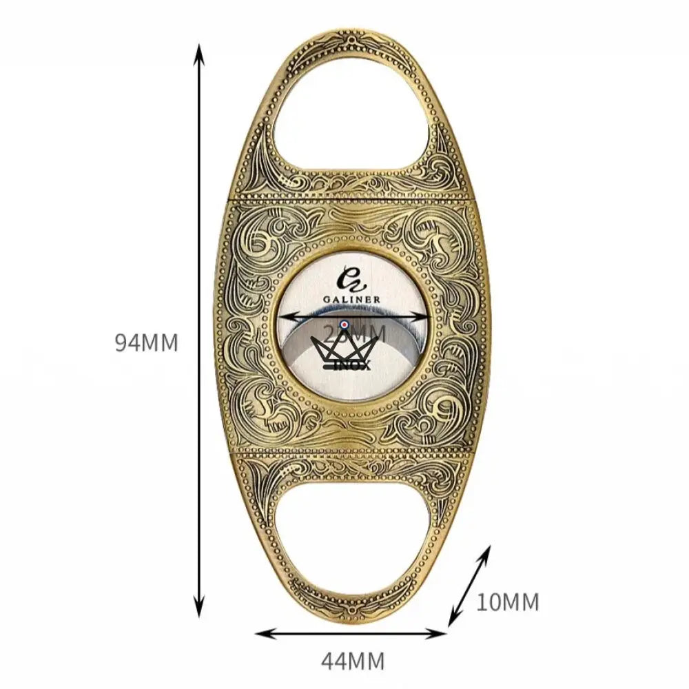 Héritage Edition Cigar Cutter — Vintage Gold or Original Gray, 9.4 x 4.4 cm — view 7