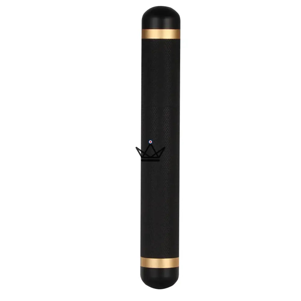 Zigarrenetui AURORA ZAMAK – Zamak-Legierung, 17,5 × 2,5 cm, hermetischer Verschluss | Gold · Schwarz – Ansicht 8