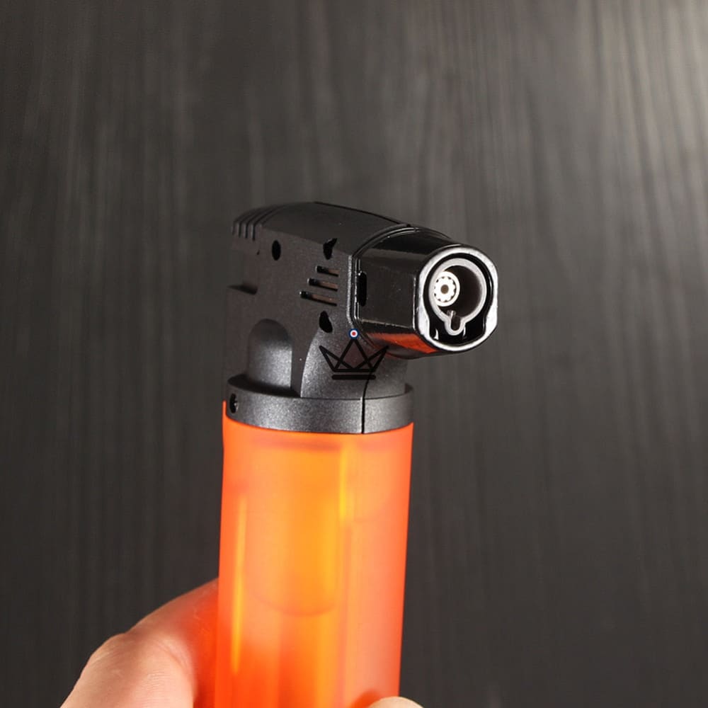 Feuerzeug Stabfeuerzeug GRIPS XXL — Riesenformat, Starke Flamme, Schwarz · Orange · Blau – Ansicht 4