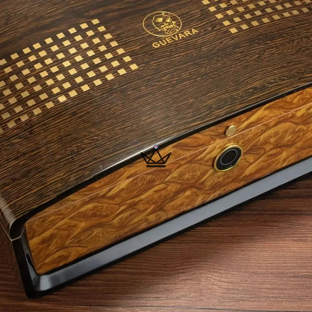GUEVARA ELEGANCE Cigar Humidor — Fingerprint, Spanish Cedar, High Security — view 5