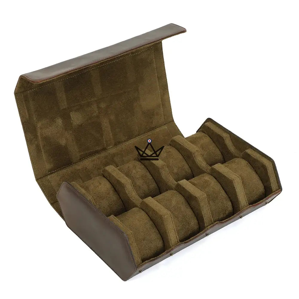 Customizable Leather Travel Case for Automatic Watch - Voyageur Hexagone — view 26
