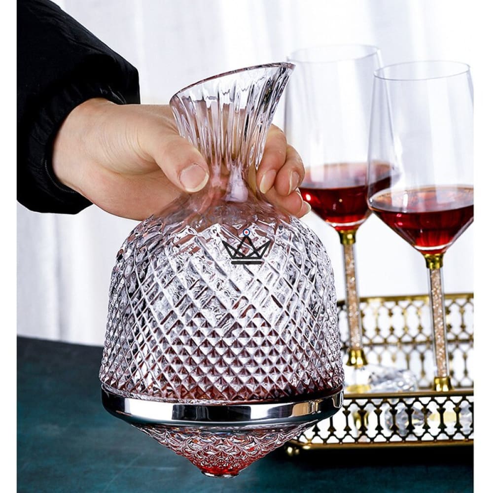 Rotierende Weinkaraffe - KingWine Luxe – Ansicht 2