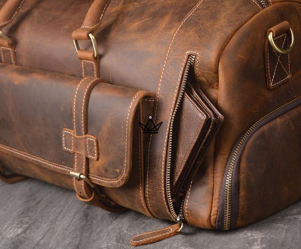 Bolso de viaje de cuero vintage - HORSE - vista 6