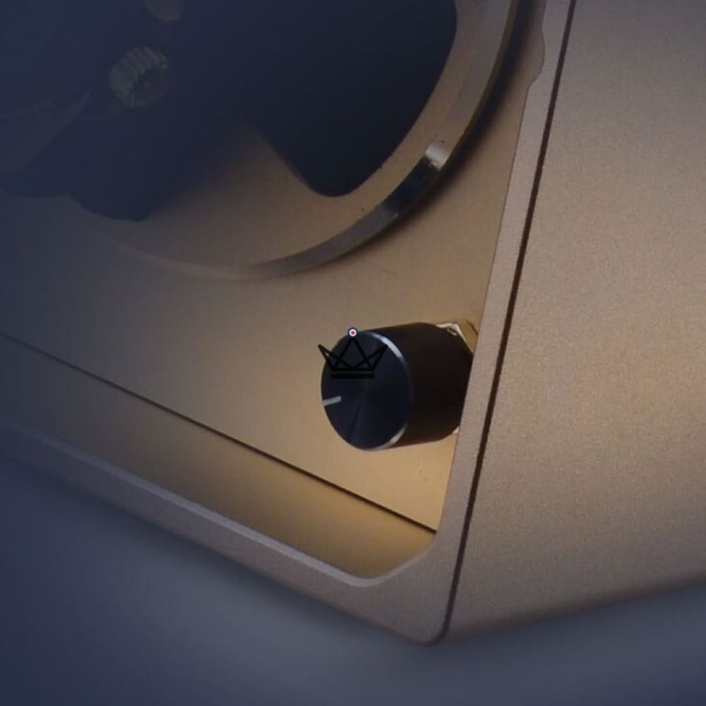 Uhrenbeweger für Automatikuhren PRODIGY – Gebürstetes Aluminium, 4 Modi, Modernes Design – Ansicht 5