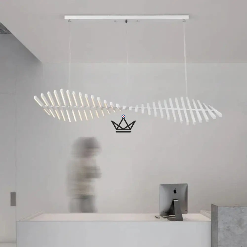 Suspension Light - Éclats de Rhythm — Pure White / 10 Heads - 48x47cm