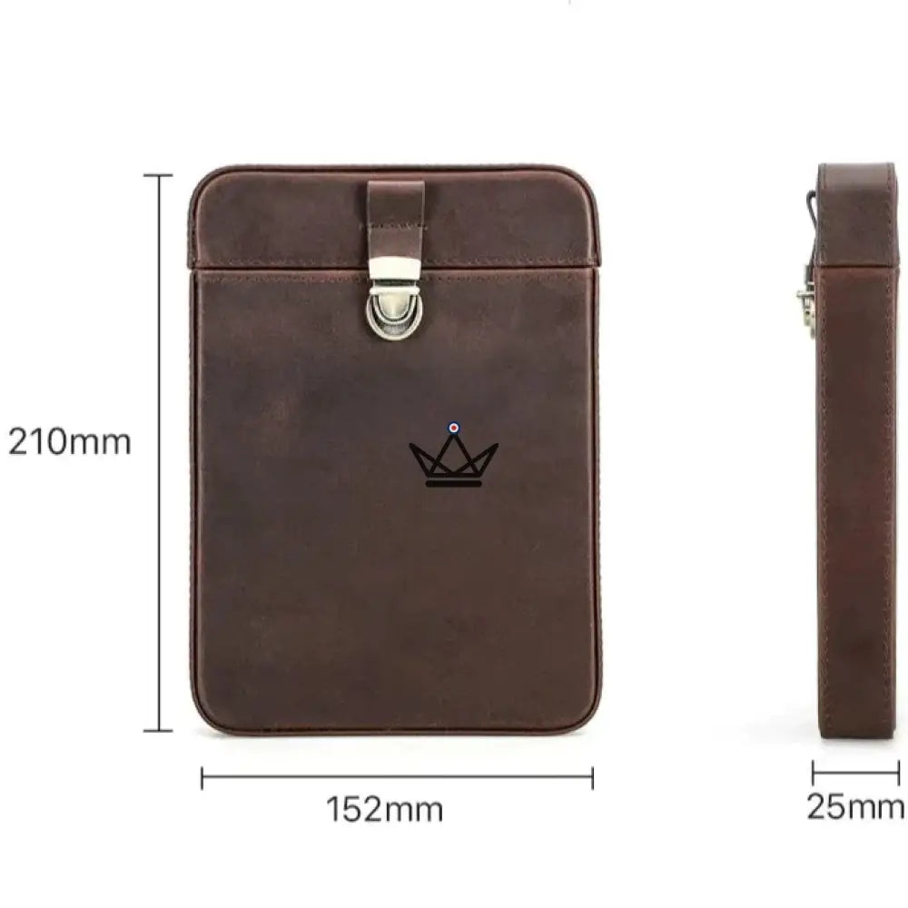 Customizable Leather Cigar Case - Voyageur Slice — view 7