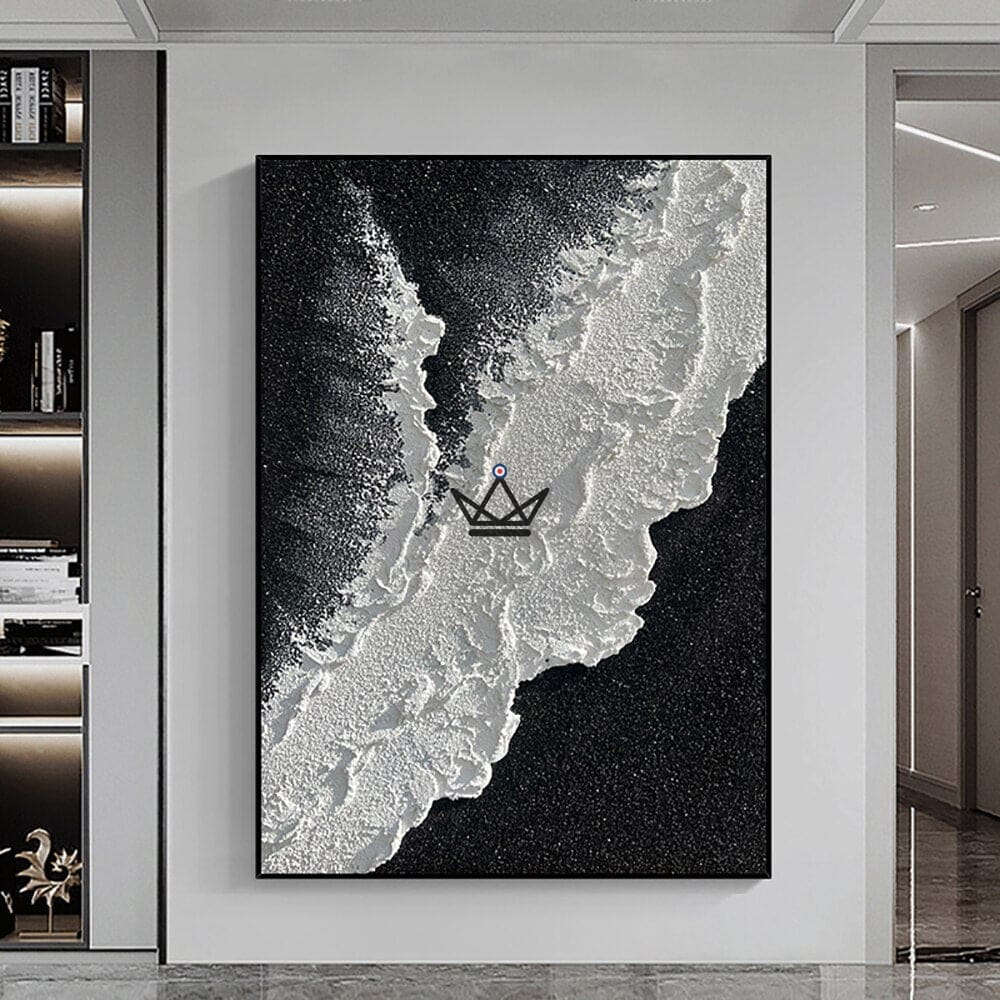 XXL oil painting on canvas - Undulating abstraction — view 5