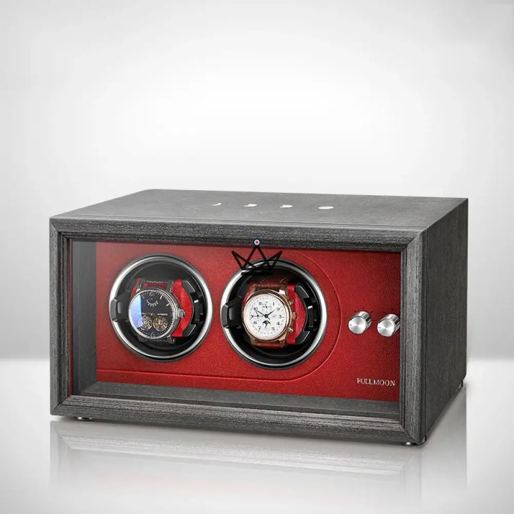Automatic Watch Winder FULL MOON — Moon Phases, LED, Anti-Magnetic, 2 or 4 Watches — view 16