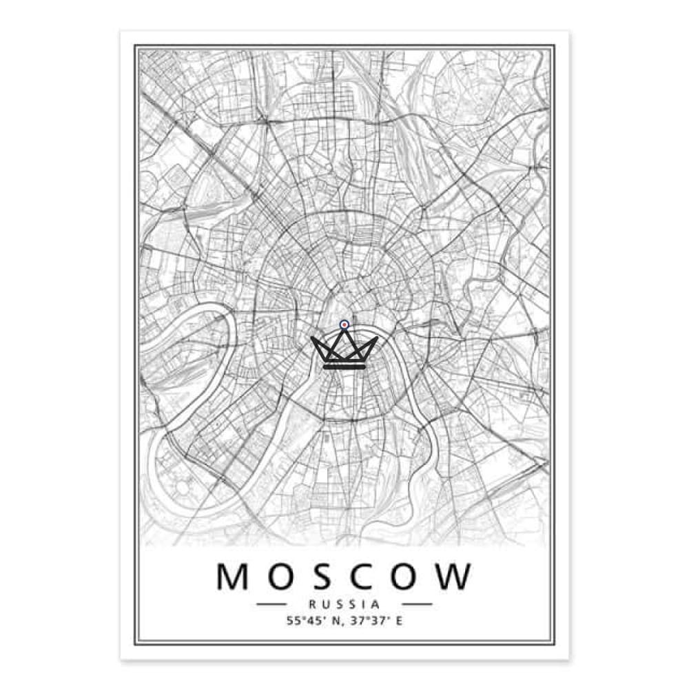 Mapa de la ciudad carteles — vista 6
