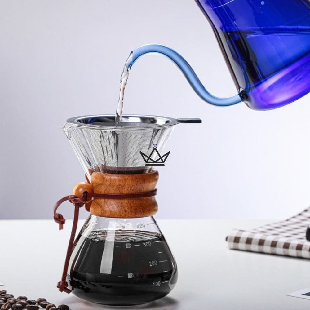 Kaffeebereiter im Chemex-Stil für Slow Coffee 400ml - 2 Farben – Ansicht 7