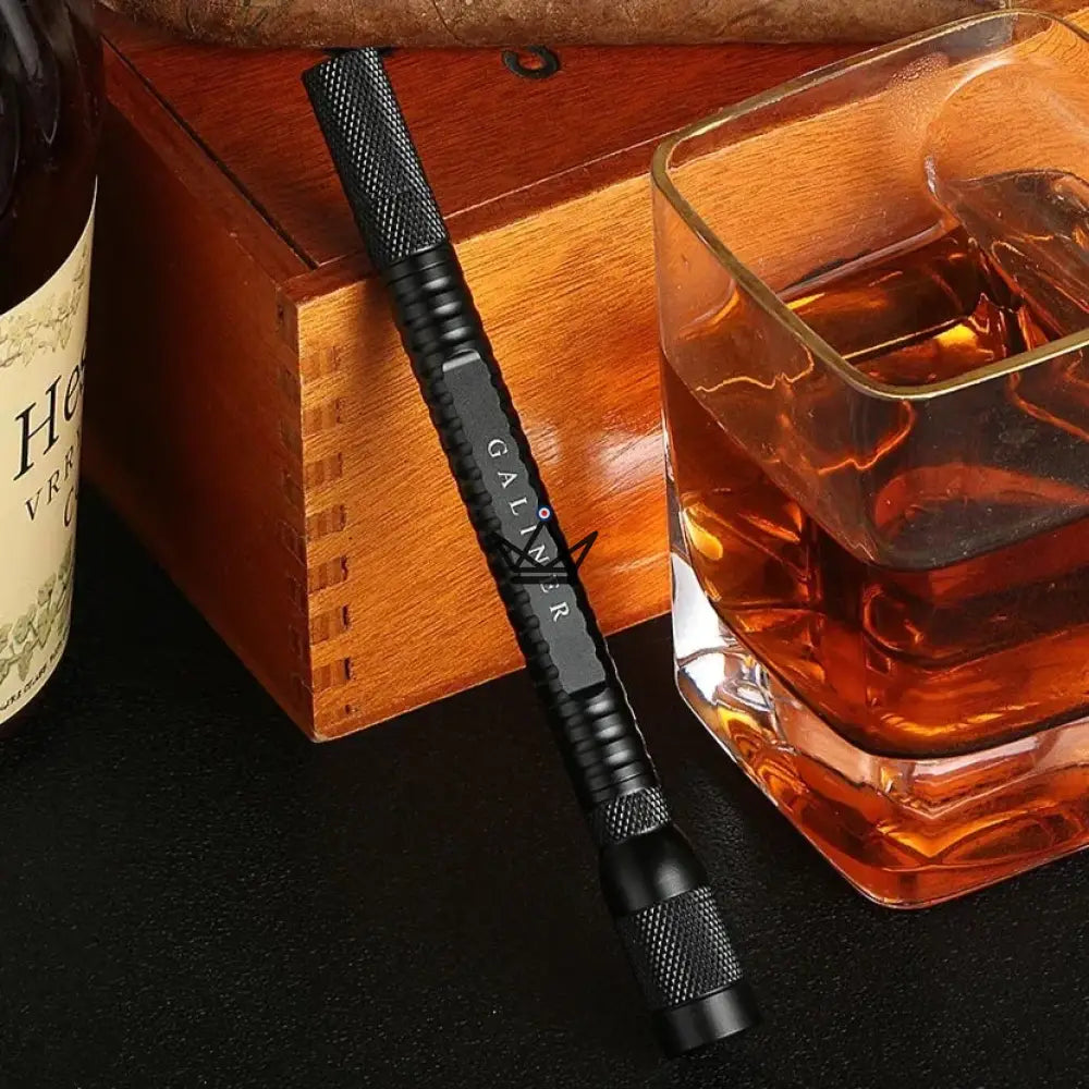 Draw — 2-in-1 Cigar Draw Enhancer & Punch Tool, Stainless Steel Needle, Black or Silver | Collector's Case Included — view 3