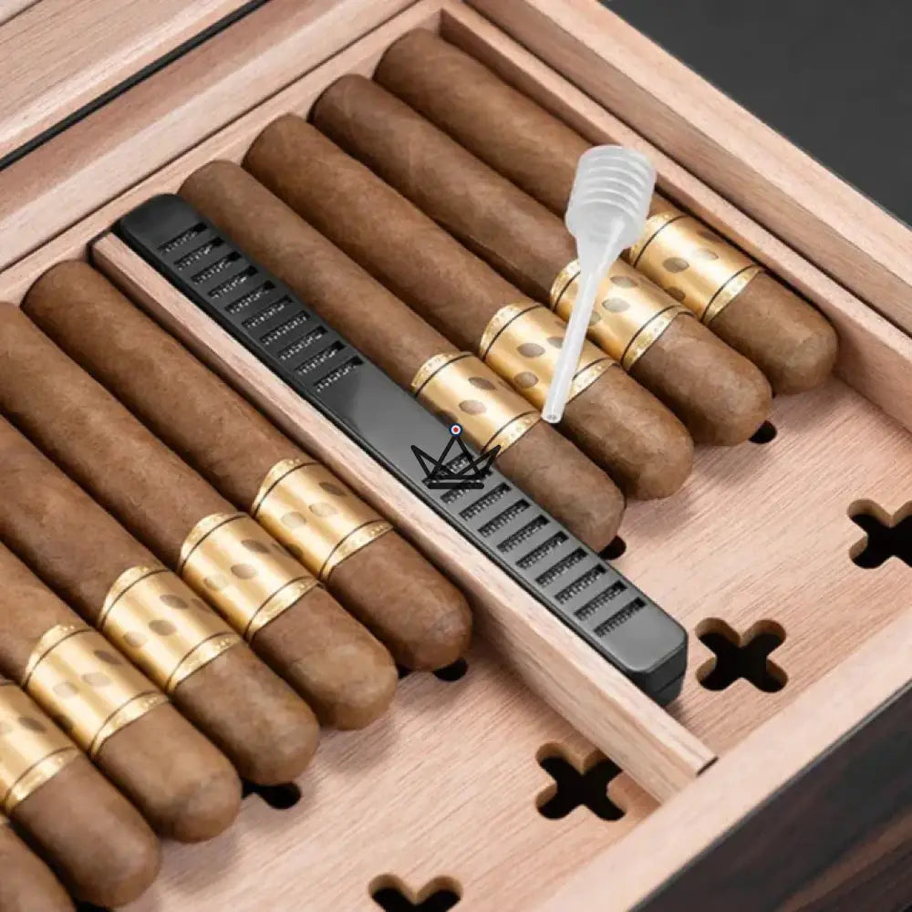 Zigarrenhumidor Elegancia Vision — spanische Zeder, Glasdeckel, 55 Zigarren, Digital-Hygrometer, 4 Ausführungen – Ansicht 20