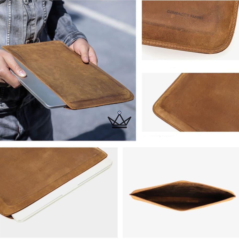 Anpassbare Laptoptasche aus Leder – Voyageur Sicuro – Ansicht 7