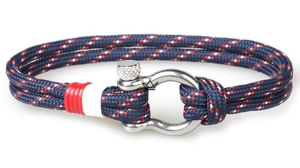 Armband HADOCK – Ankerkette versilbert & Seil – 11 Farben – Ansicht 6