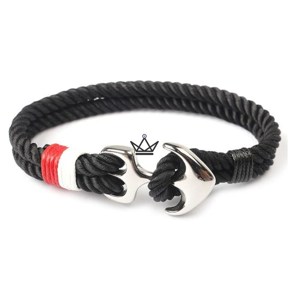 Neptun-Armband – Anker versilbert & Tau – 19 Farben – Ansicht 8